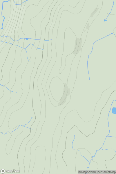 Thumbnail image for The Knoll [Shropshire] showing contour plot for surrounding peak